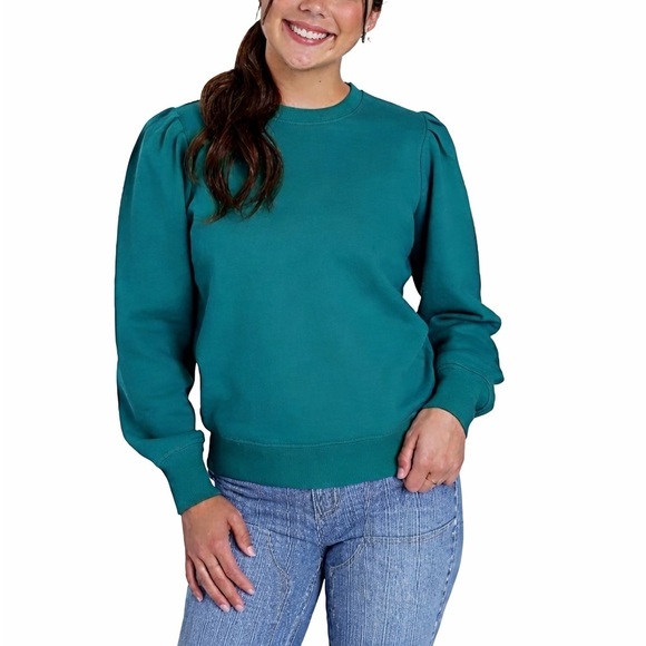 MOLLY YEH Tops - Molly Yeh Teal Women's Sweatshirt